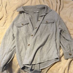 Cupcakes & Cashmere Light Gray Top